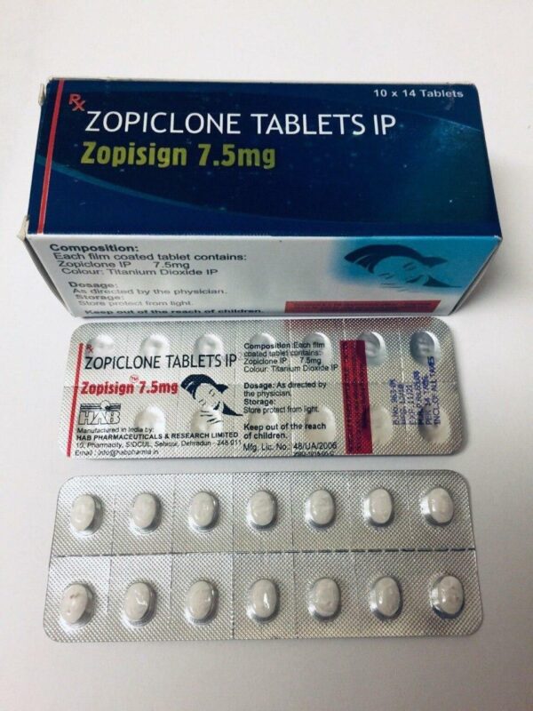 Zopiclone Zopisign 7.5mg